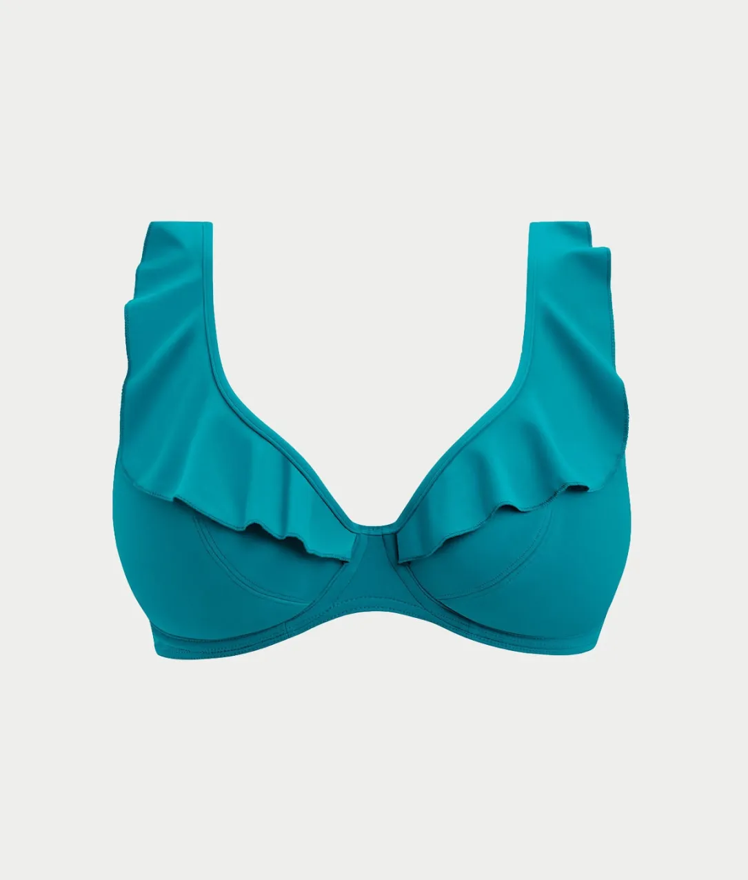 Jewel Cove Ruffled Bikini Top