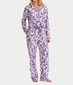 Jolly & Bright Long Sleeve Notch Pajama Set