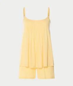 Juliet Pleated Cotton Pajama Set