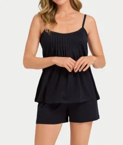 Juliet Pleated Cotton Pajama Set