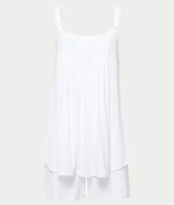 Juliet Pleated Cotton Pajama Set