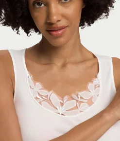 Kalea Floral Embroidered Tank Top