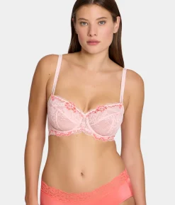Lace Unlined Side Support Bra