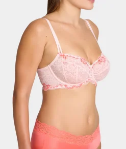 Lace Unlined Side Support Bra