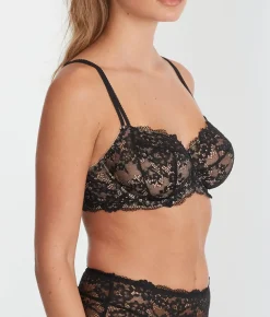 Lace Unlined Side Support Bra