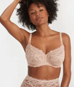 Lace Unlined Side Support Bra