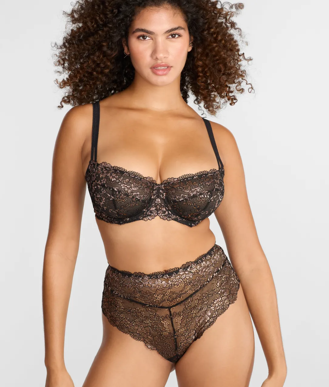 Lace Unlined Side Support Bra