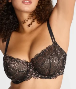 Lace Unlined Side Support Bra