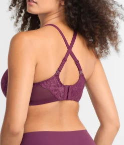 Lightly Lined Lace Plunge Bra