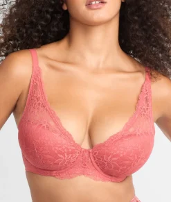 Lightly Lined Lace Plunge Bra