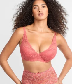 Lightly Lined Lace Plunge Bra