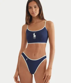 Logo Icons Crop Cami Bikini Top