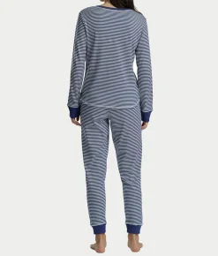 Long Sleeve Rib Henley Jogger Set