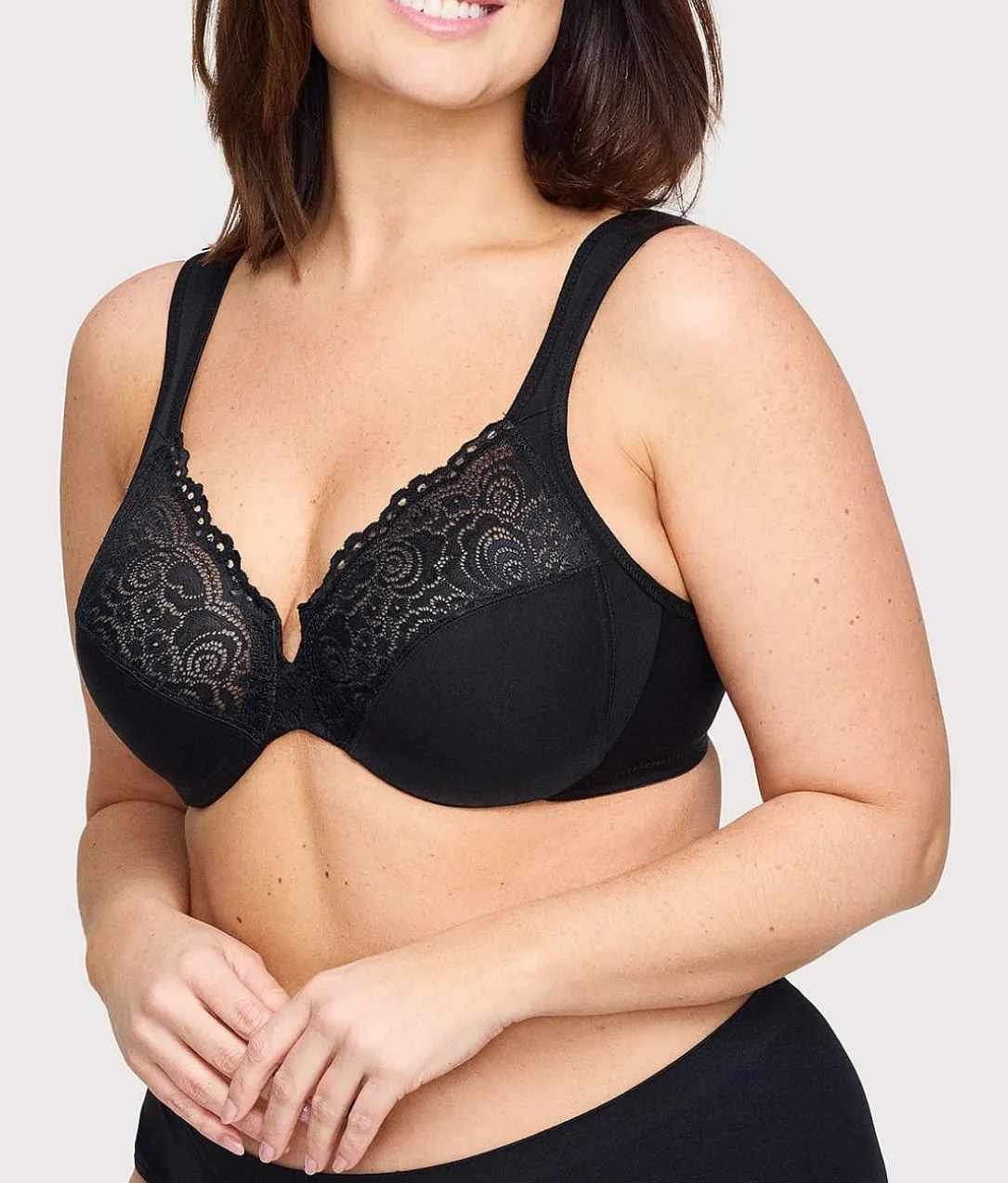 Low Cut WonderWire Lace Bra