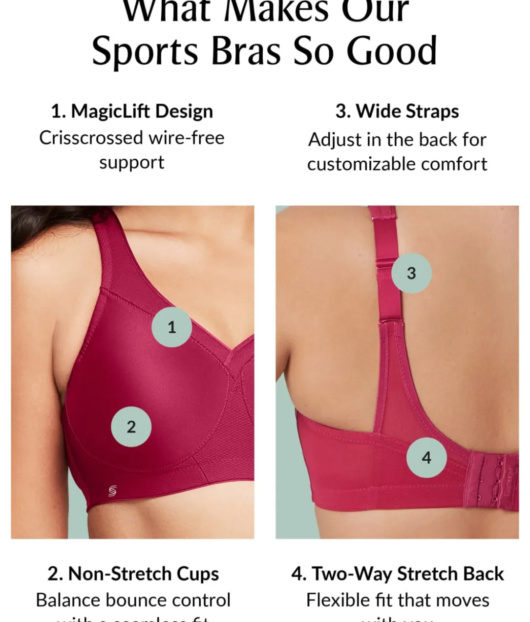 MagicLift Seamless Wire-Free Sports Bra