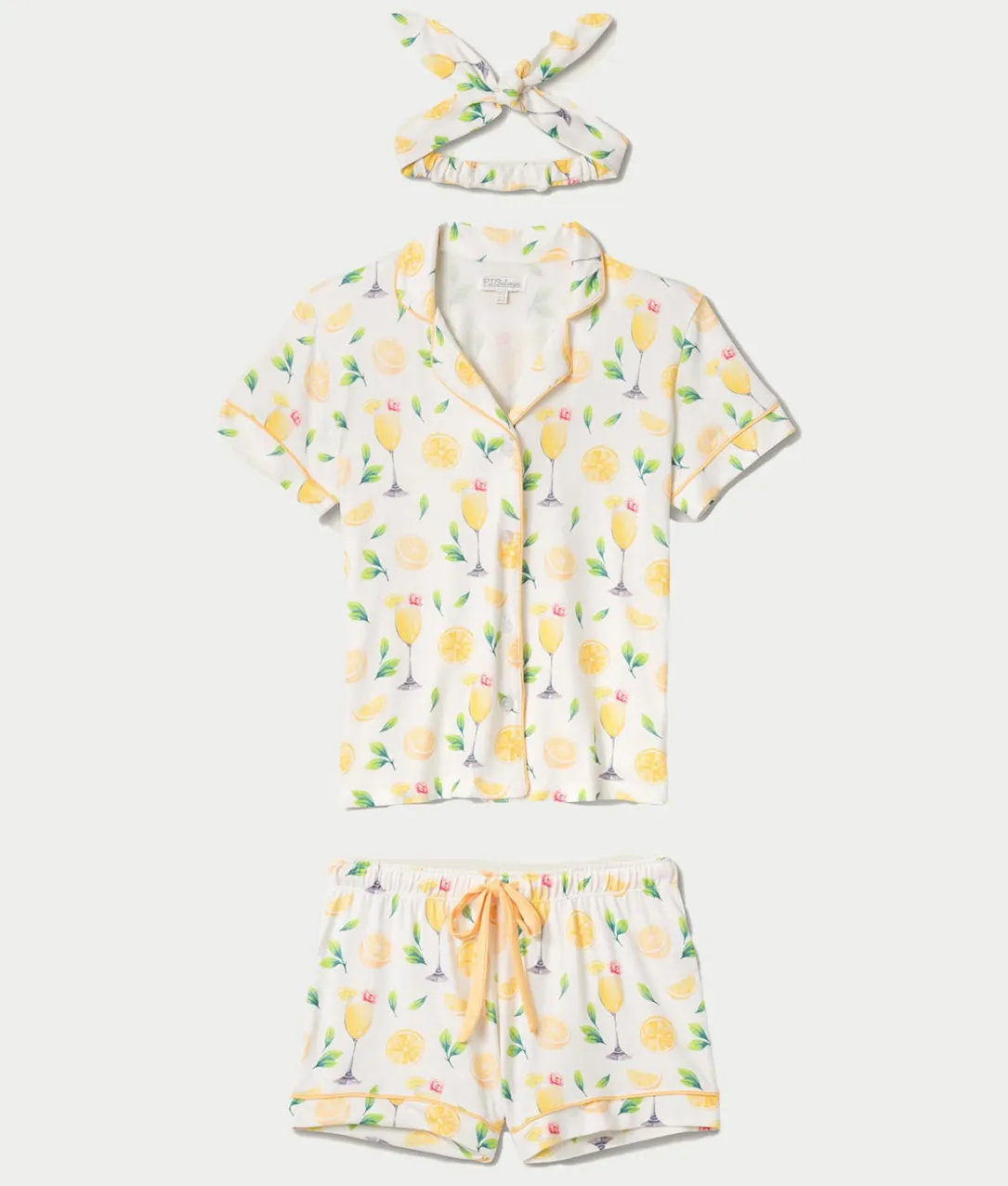 Mimosa Me Drink 3-Piece Knit Pajama Set
