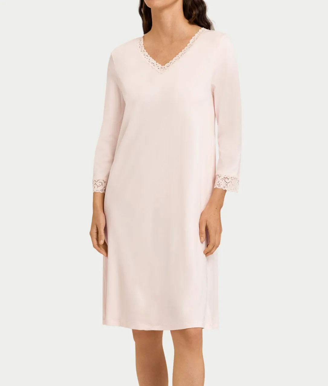 Moments Lace Trim Cotton Nightgown