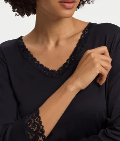 Moments Lace Trim Cotton Nightgown
