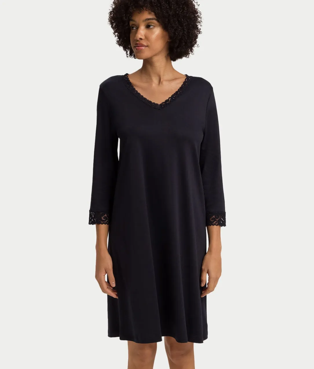 Moments Lace Trim Cotton Nightgown