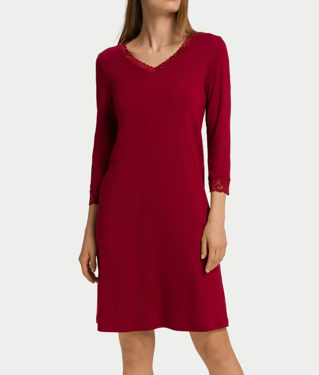 Moments Lace Trim Cotton Nightgown