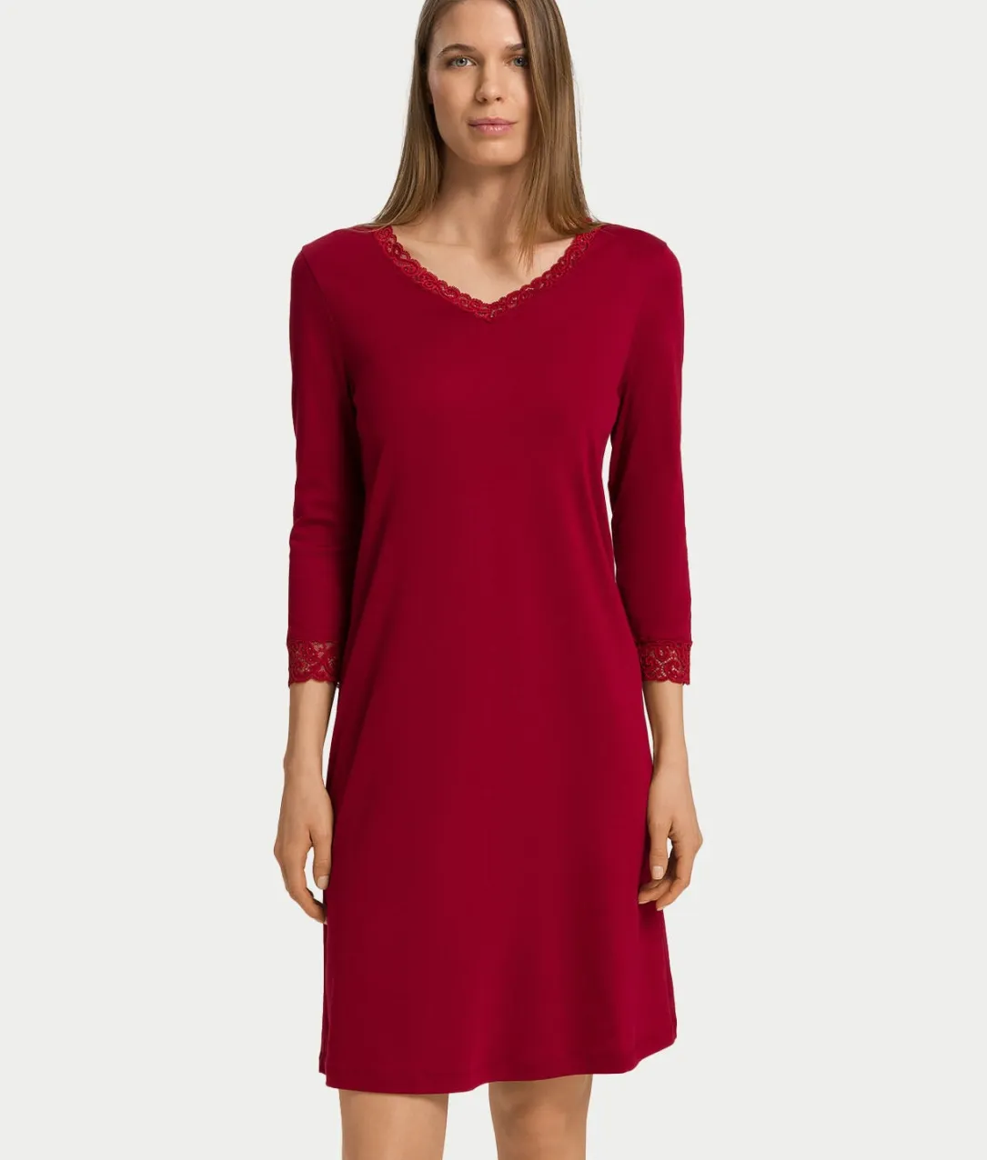 Moments Lace Trim Cotton Nightgown