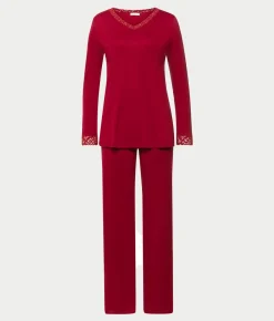 Moments Lace Trim Cotton Pajama Set