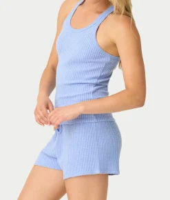 Morning Waffles Solid Knit Pajama Set