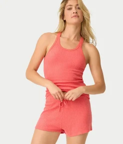 Morning Waffles Solid Knit Pajama Set