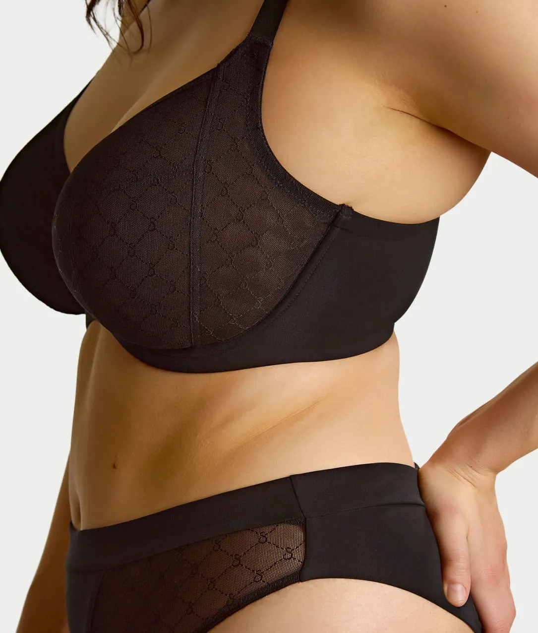Muse Sheer Mesh Plunge Bra