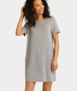 Natural Elegance Round Neck Nightgown