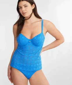 Nomad Nights Underwire Plunge Tankini Top