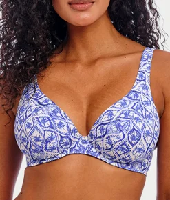 Ocean Breeze High Apex Bikini Top