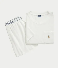 Oxford Knit Pajama Shorts Set