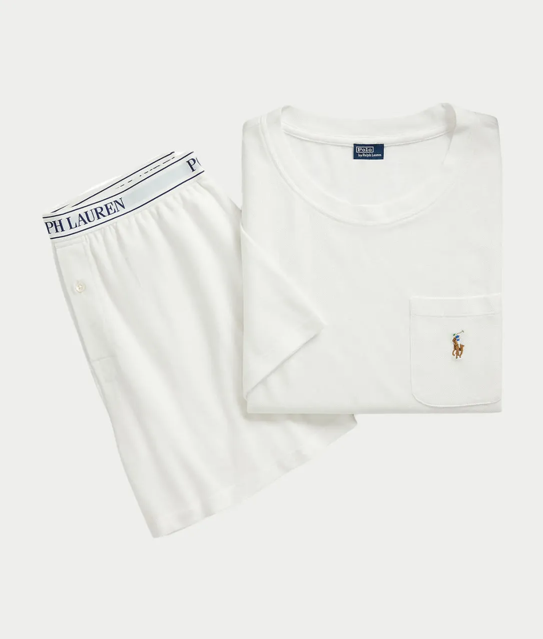 Oxford Knit Pajama Shorts Set