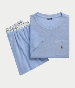 Oxford Knit Pajama Shorts Set