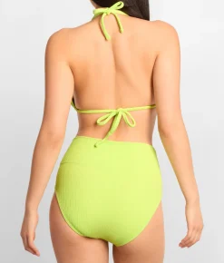 Pacifica Hannah Fold-Over High-Waist Bikini Bottom