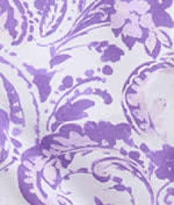 Paisley Fusion Knit Pajama Set with Satin