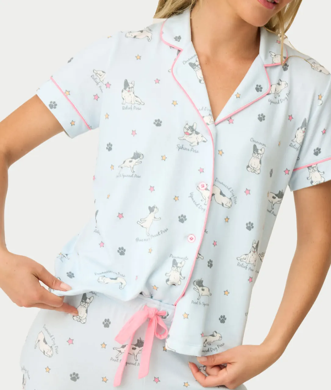 Paws & Breathe Dog Print 3-Piece Knit Pajama Set