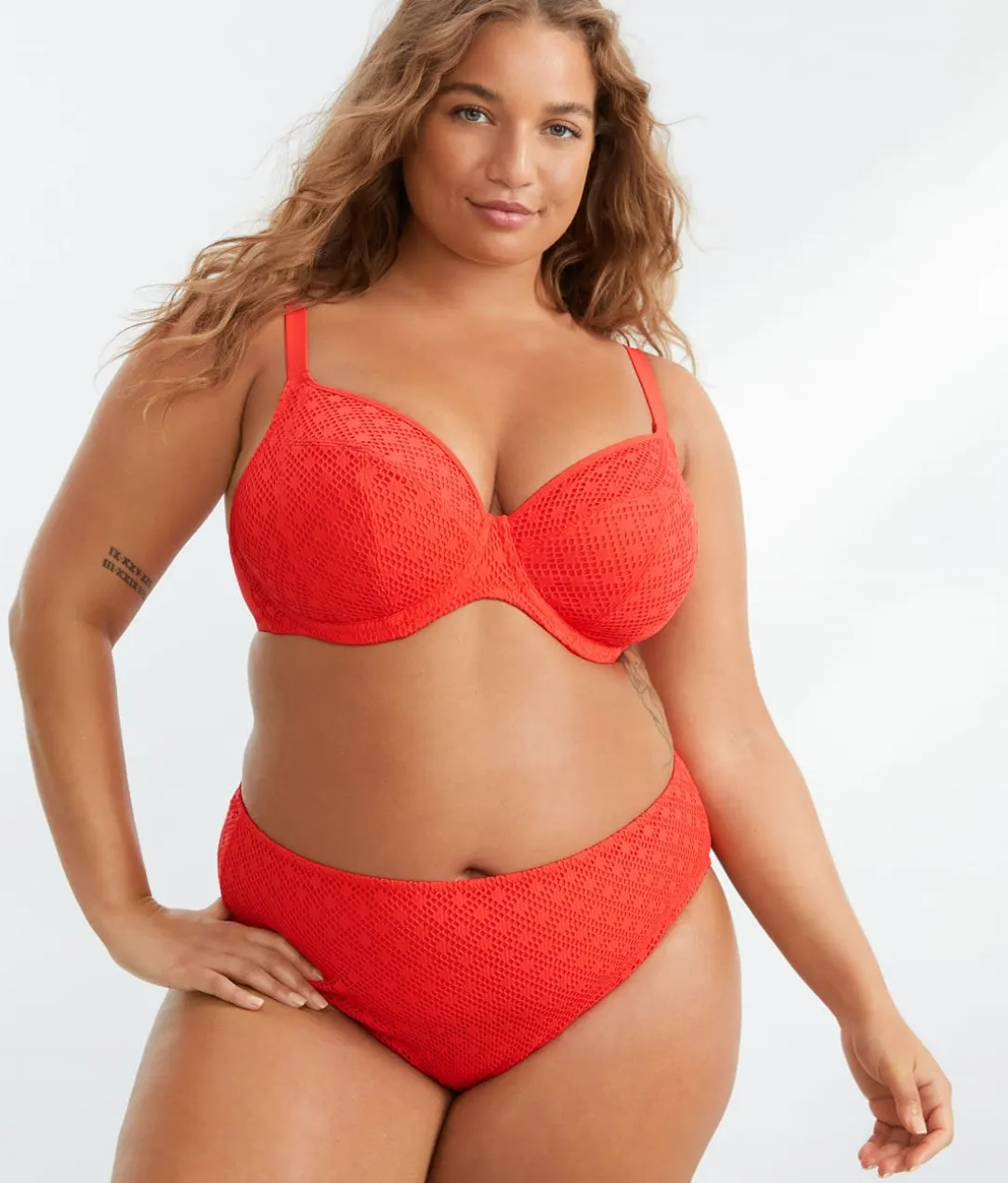 Plus Size Bazaruto Plunge Underwire Bikini Top