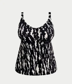 Plus Size Echo Shell Wire-Free Tankini Top