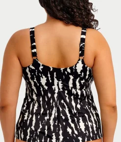 Plus Size Echo Shell Wire-Free Tankini Top