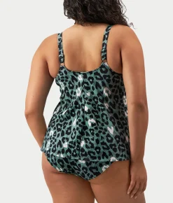 Plus Size Jungle Bay Tankini Top
