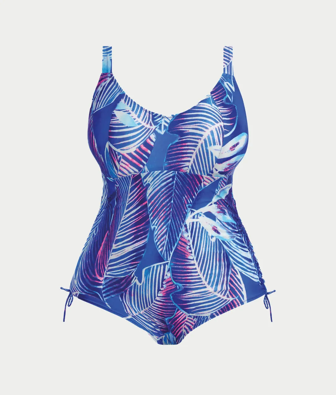 Plus Size Maluku Island Wire-Free One-Piece Swimsuit