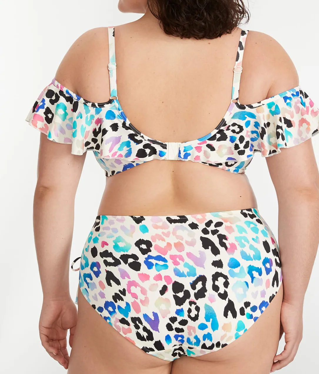 Plus Size Party Bay Ruffle Underwire Bikini Top