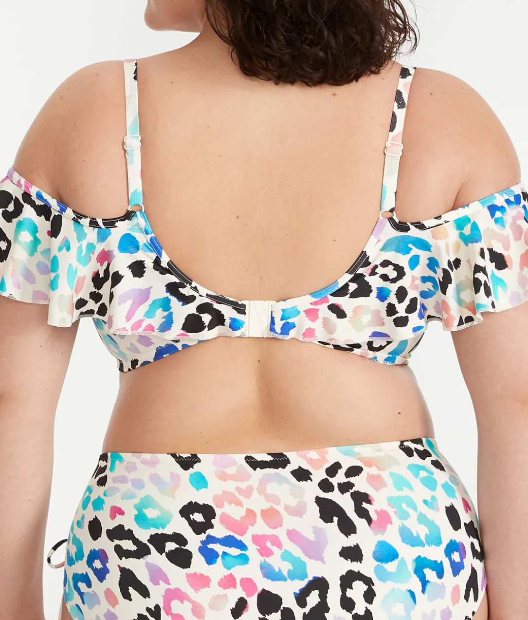 Plus Size Party Bay Ruffle Underwire Bikini Top