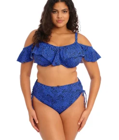 Plus Size Pebble Cove Ruffle Underwire Bikini Top