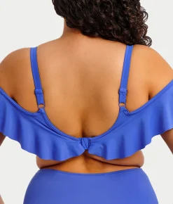Plus Size Plain Sailing Bardot Bikini Top