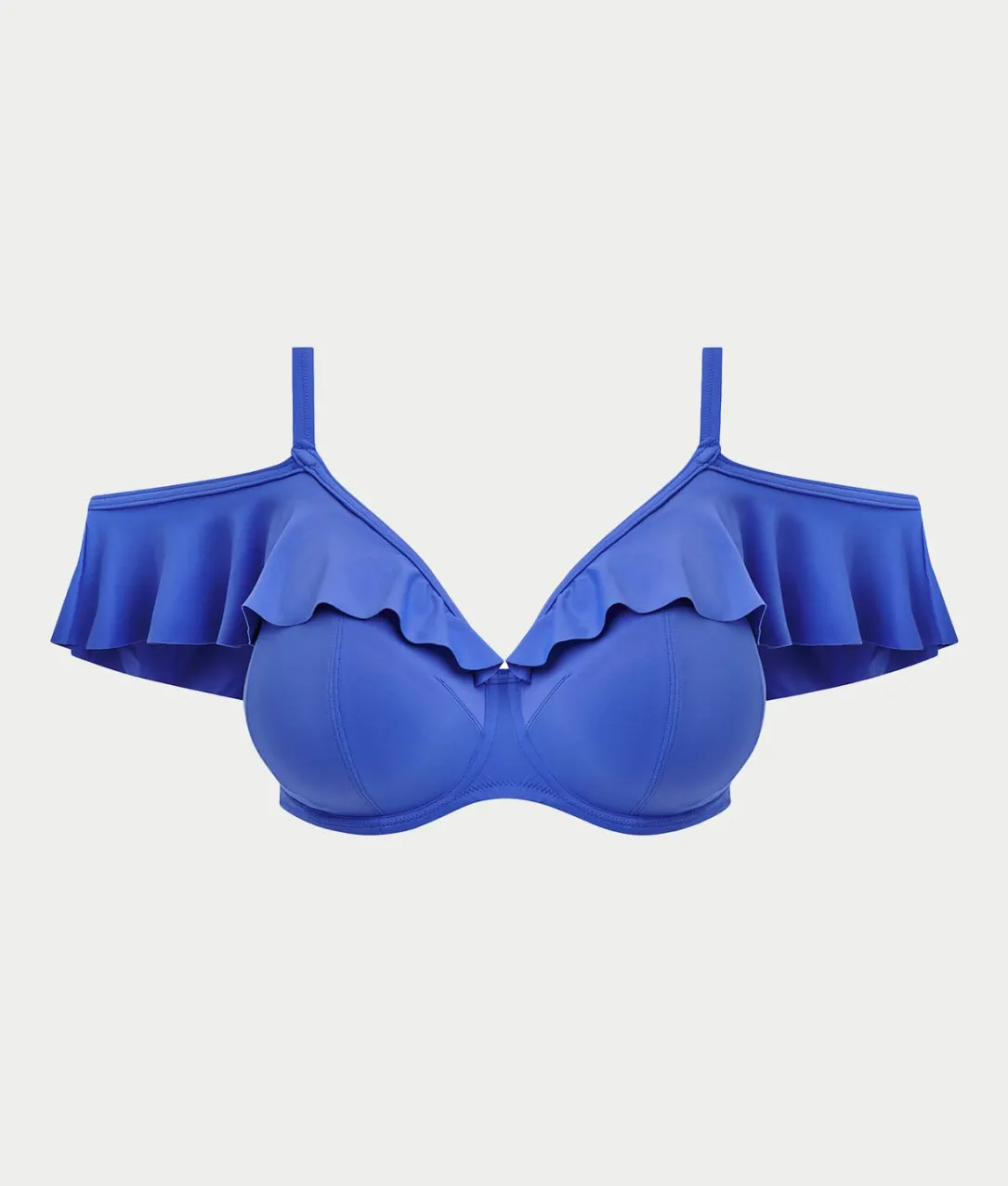 Plus Size Plain Sailing Bardot Bikini Top