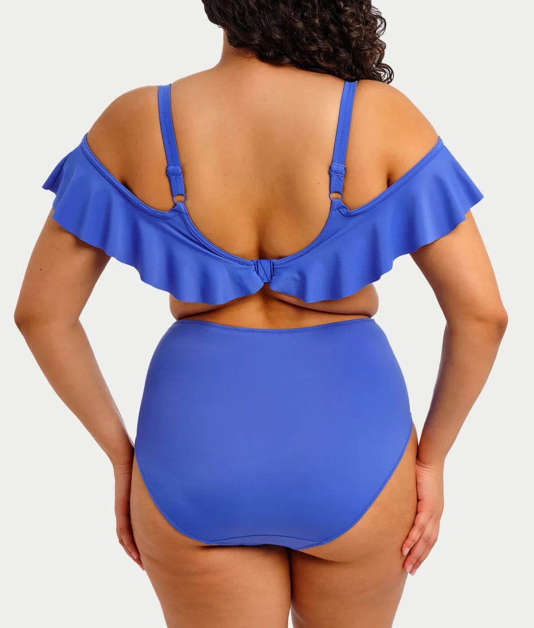Plus Size Plain Sailing Bardot Bikini Top