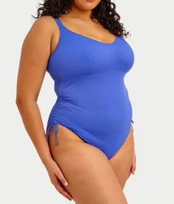 Plus Size Plain Sailing Wire-Free One-Piece Swimsuit